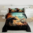 thumbnail image 2 of Homewish 3D Bear Deer Elk Bedding Comforter Set, Hunting Jungle Wildlife Twin Comforter Sets, Rustic Farmhouse Reversible Bedding Set, Microfiber Bedroom Decor, 2pcs, 2 of 7