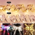 thumbnail image 3 of Cinta navideña de luces de hadas, decoración navideña, lazos DIY, adornos de árbol de luces para el hogar, decoración navideña de Año Nuevo 2023, 3 of 5