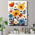 thumbnail image 4 of Qisvanset 12x16 Inch Floral Pattern Canvas Wall Art, Cottagecore Art Housewarming Living Room Wall Decor, 4 of 8