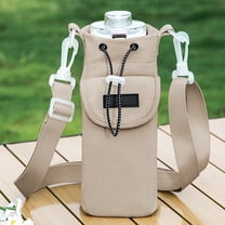 Amacok Waterproof Crossbody Strap Water Bottle Holder Beverage Kettle Storage Bag Drinkware Carrying Case for Outdoor Sports