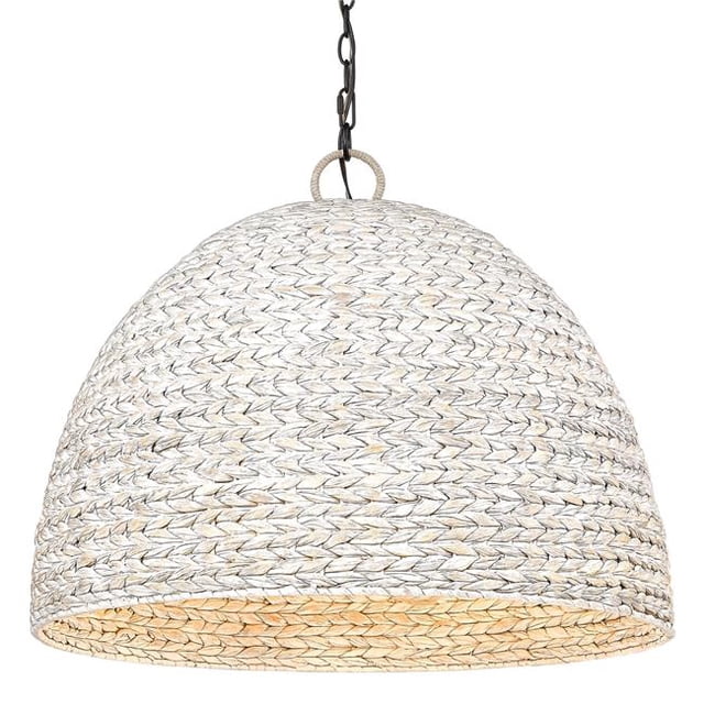 Golden Lighting 1081-8P BLK-PSG Rue 8 Light Pendant, Matte Black