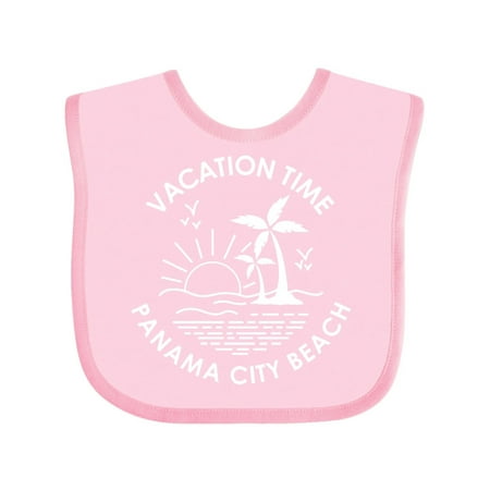 

Inktastic Vacation Time in Panama City Beach Gift Baby Boy or Baby Girl Bib