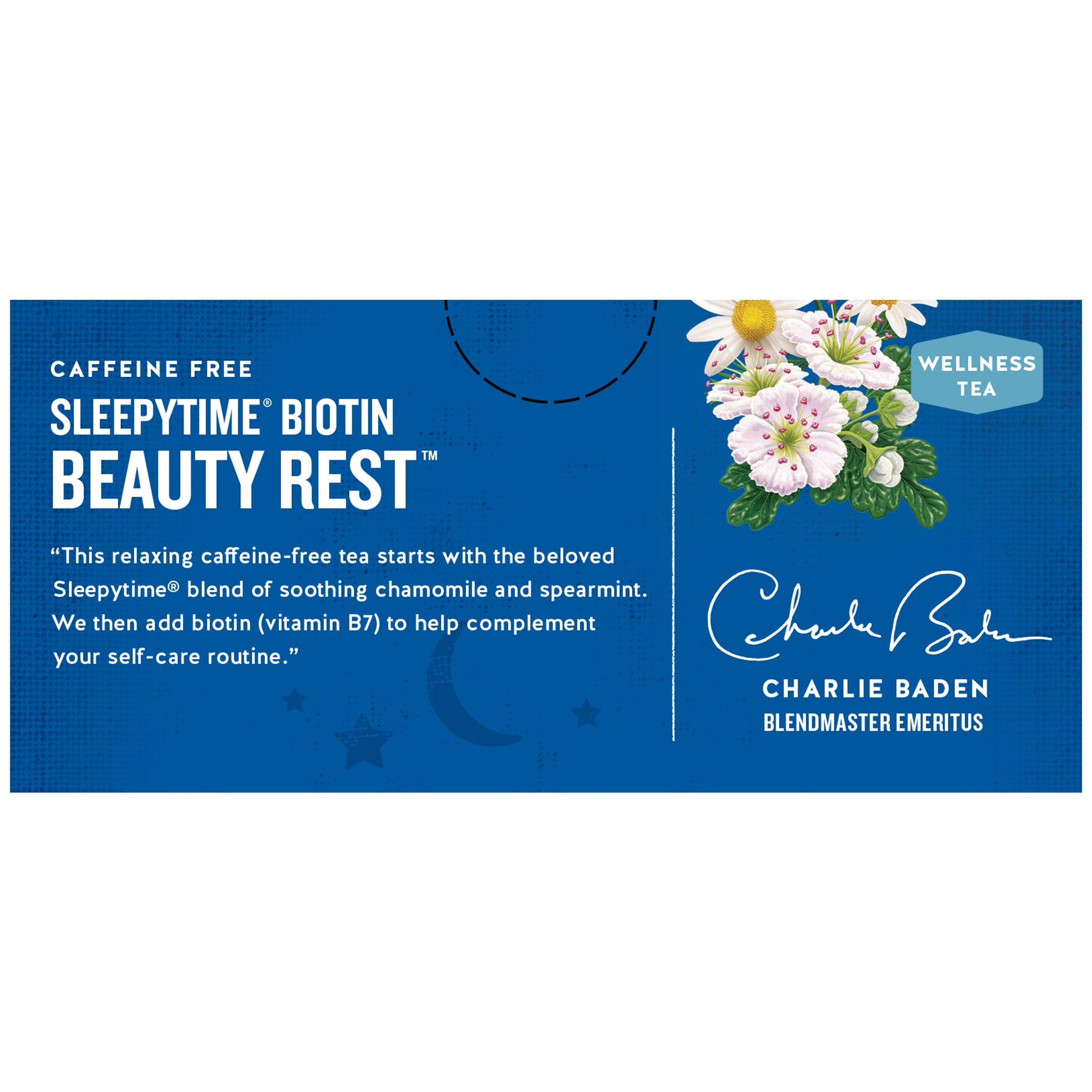 (6 pack) Celestial Seasonings Sleepytime Wellness Biotin Beauty Rest Herbal Tea Bags (18 Count)