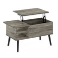thumbnail image 6 of Pemberly Row Wood Leg Lift Top Coffee Table With Hidden French Oak Gray, 6 of 6