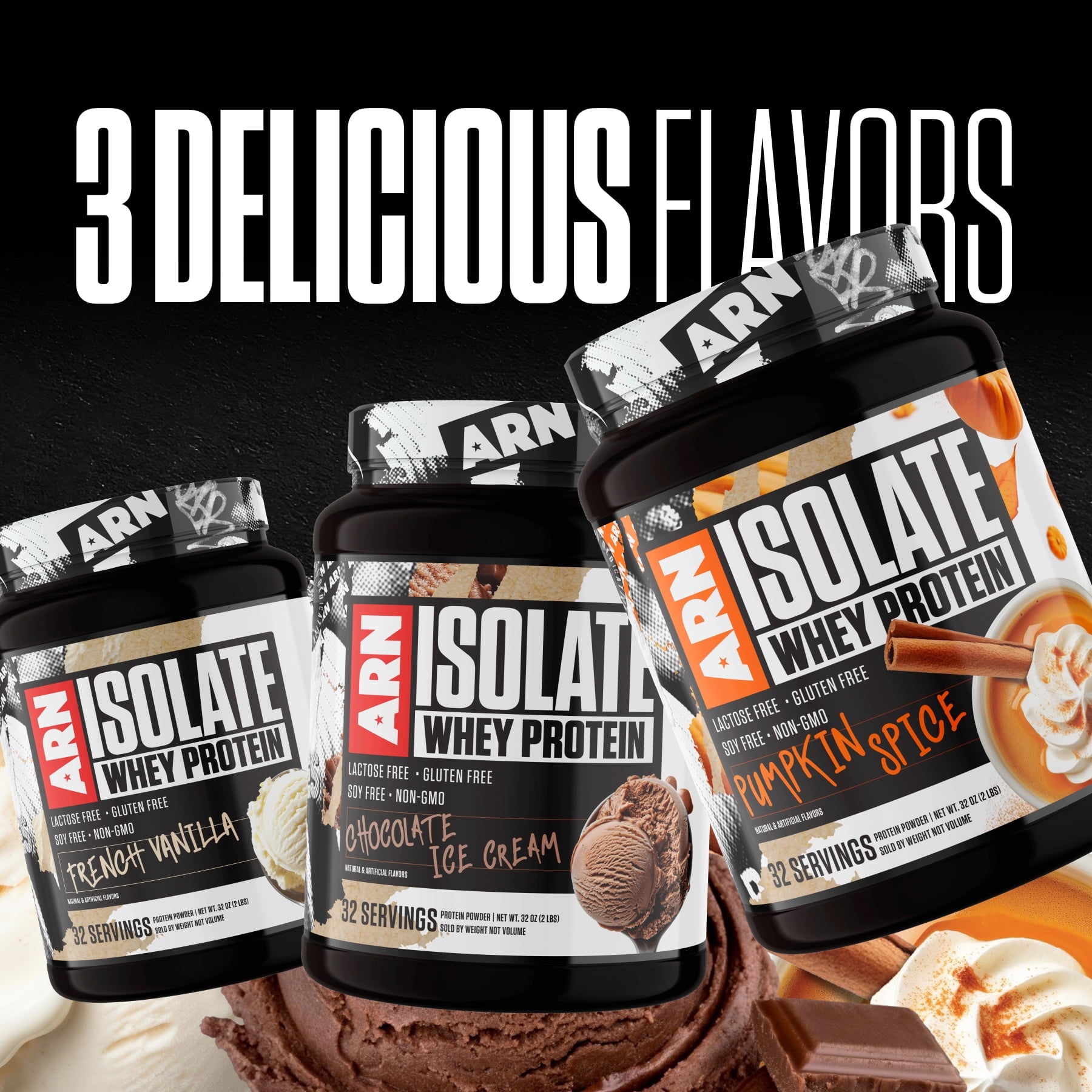 Arms Race Nutrition | ARN | Isolate Whey Protein (32 Servings, Pumpkin Spice)