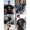 thumbnail image 3 of Laixton Graphic Tees Shirt For Men Women Unisex Cotton Oversized T-Shirt Short Sleeve Vintage Streetwear Casual Tee Tops, 3 of 7