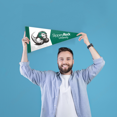 thumbnail image 6 of Agas Slippery Rock University Pennant Mini, 9 x 24 Inches Felt Rocky Wall Decor Pennant, 6 of 6