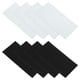 thumbnail image 1 of Parche de Reparación de Chaqueta de Plumas 4" x 8", Paquete de 8 Parches de Tela de Nylon Autoadhesivos para Tienda Ropa, Negro y Blanco, 1 of 7