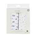 thumbnail image 4 of George Baby Boys Organic Cotton Muslin Swaddling Blankets (2 Count), 4 of 6