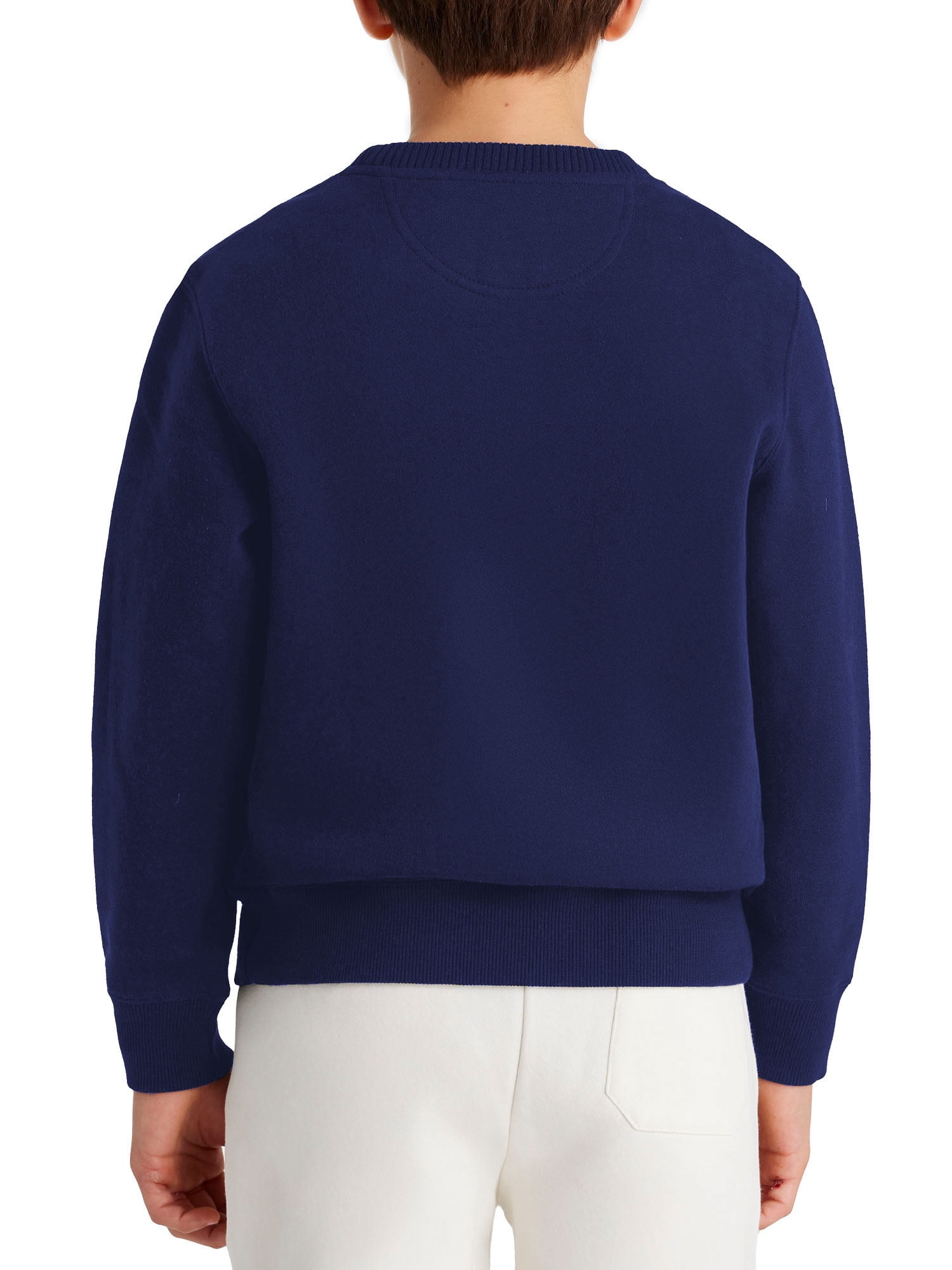 U.S. Polo Assn. Boys Fleece Crew Neck Pullover Sweatshirt, Sizes 4-18