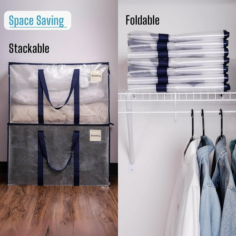 VENO Pack XL Reusable Flat Plastic Storage Bag, Heavy Duty