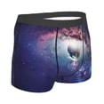 thumbnail image 3 of Daiia Planets Stars And Galaxies Men's Underwear Boxer Briefs, Cotton Stretch Moisture-Wicking Underwear-Large, 3 of 9