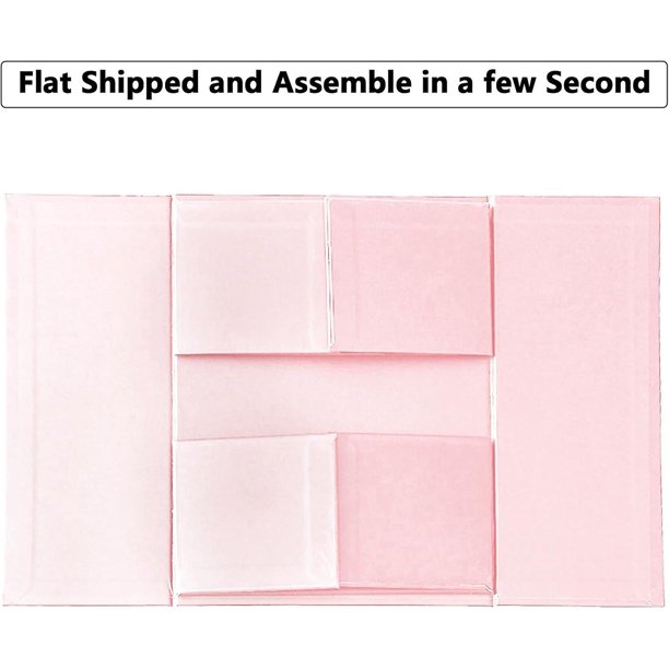 Emballage Cadeau Réutilisable Carton Solide Lot De 8 Boîtes Cadeaux Carton - Rose Avec Roses Et Cœurs, Environ 22,5x22,5x8 Cm Emballage Cadeau Réutilisable Carton Solide Lot De 8 Boîtes Cadeaux Carton - Rose Avec Roses Et Cœurs, Environ 22,5x22,5x8 Cm