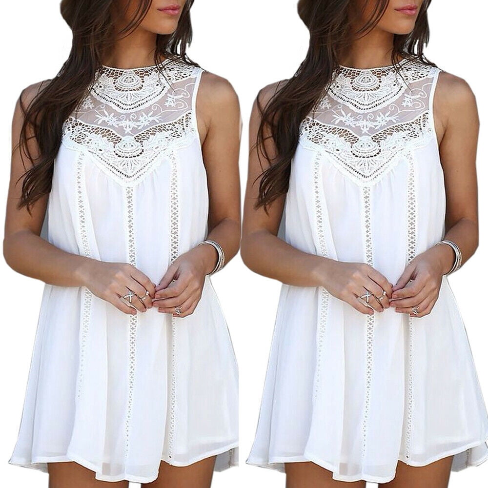 white sundress walmart