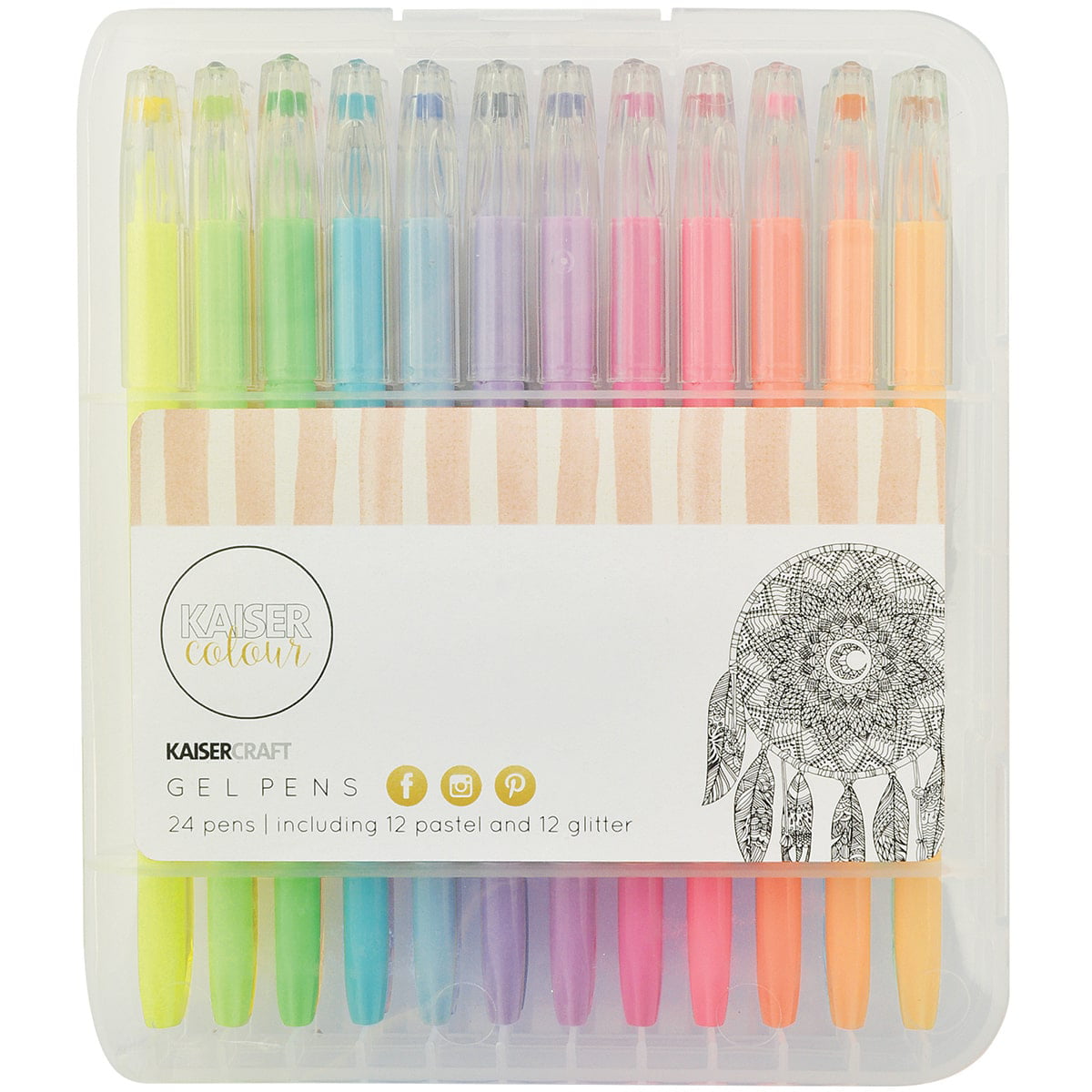 Kaisercraft Gel Pens (24 12 Pastel & 12 Glitter Colors - Walmart.com
