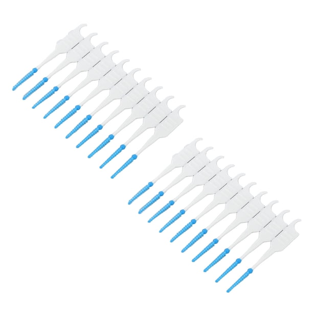 Cepillo De Palpillo De Dientes De Hilo, Cabezal De Silicona De 200 Pcs Elimina El Mal Aliento Del Cepillo Interdental Con Estuche Para El Cuidado Oral Para El Hogar