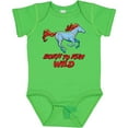 thumbnail image 3 of Inktastic Born to Run Wild- Galloping Horse Boys or Girls Baby Bodysuit, 3 of 5