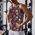 thumbnail image 5 of Cauagu Halloween Skeleton Print Men's Sleeveless Muscle Shirts,Tank Tops Quick Dry Workout Tank Top Gym Muscle Tee Fitness Bodybuilding T Shirt for Men-X-Large, 5 of 7