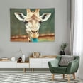 thumbnail image 2 of ONETECH  Funny Giraffe Face Tapestries Giraffe Chewing Grass Wild Animal Tapestry for Bedroom Aesthetic Home Decor Living Room Boys Girls Playroom Backdrop Wall Tapestry, 2 of 7
