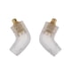 thumbnail image 1 of Par de auriculares macho para SE215 SE535 UE900, conector DIY para auriculares blanco, 1 of 9