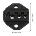 thumbnail image 2 of TEHAUX Effortless Pneumatic Terminal Crimping Tool Attachments Black for Wire Crimping Machine Use, 2 of 8