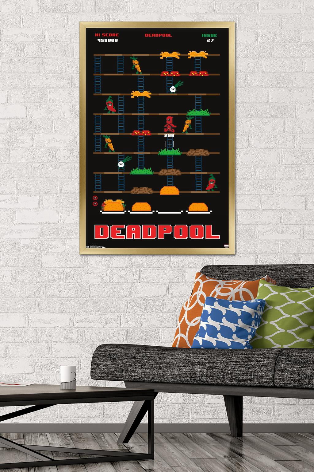 Marvel Comics - Deadpool - Game Wall Poster, 22.375" x 34", Framed