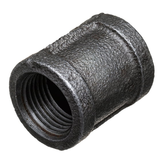 Pipe Fittings - Black-Coated Malleable Iron - Class 150 - Coupling - 1-1/4" BSPT Female