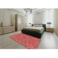 thumbnail image 4 of Ahgly Company Indoor Rectangle Patterned Ferrari Red Area Rugs, 5' x 7', 4 of 6