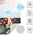 thumbnail image 6 of Bathroom Plush Absorbent Mat Combined U-Shaped Square Pad Bath Mat Fluffy Suitable For Bathroom Toilet Living Room Absorb Water Non-Slip Durable Christmas Holly and Mistletoe, 6 of 9