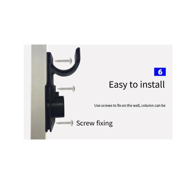 Soporte de cable de cargador de pared para vehículos eléctricos de una pieza con conector tipo 2 (estándar europeo)