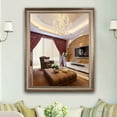 thumbnail image 5 of RADIANCE Goods Textured Brass Rectangular Framed Wall Mirror 33" Height, 5 of 7