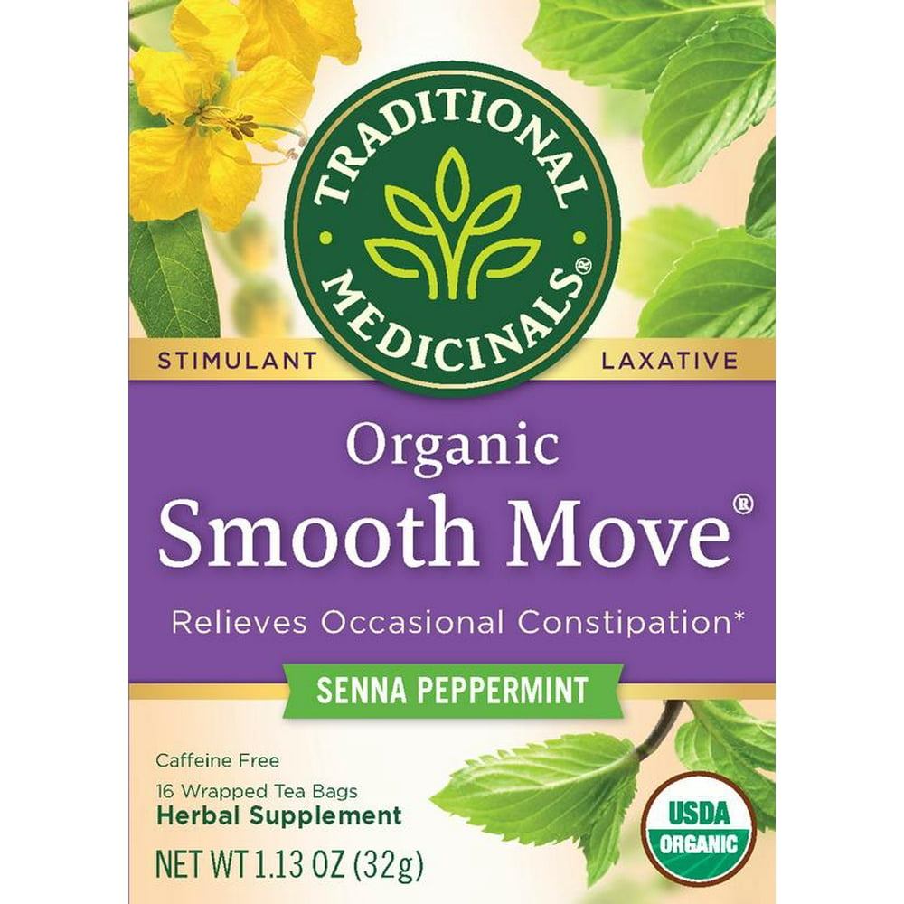 Traditional Medicinals Smooth Move Organic Senna Peppermint Herbal