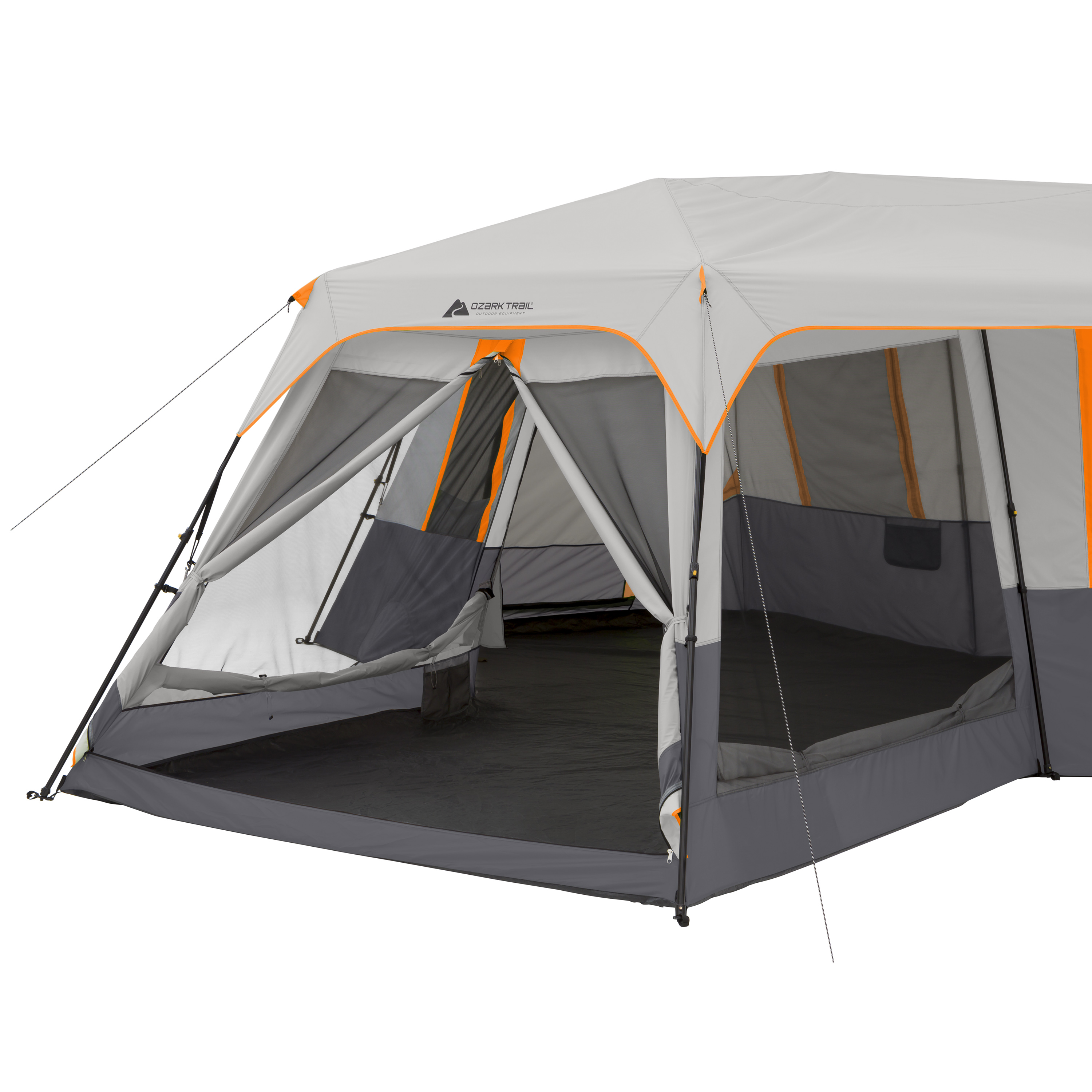 Carpa tipo cabina instantánea Ozark Trail de 20 pies x 18 pies para 12 personas, 3 habitaciones con área de malla, 56.5 lbs 3