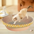 thumbnail image 6 of Corrugated Cat Scratching Board Bed 2-in-1 - Multi-Functional Round Scratching Tray & Sleeping Pad for Kittens & Cats, Furniture Protector(Orange), 6 of 6