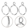 thumbnail image 4 of 10pcs Curtain Rings with Eyelet Curtain Rod Drapery Rings Curtain Pole Rings, 4 of 9