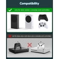 thumbnail image 6 of Upgraded RGB Cooling Fan Charging Station for Xbox Series S Console & Controller,Dual Charger Dock and Cooler System Stand with 15 Colorful Light Modes Accessories with 2*1400mAH Rechargeable Battery, 6 of 9