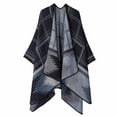 thumbnail image 2 of Fewfanhot Women's and Men Shawl Wrap Poncho Cape Cardigan Sweater Open Front for Cool Weather Outerwear Travel Blanket, 2 of 5