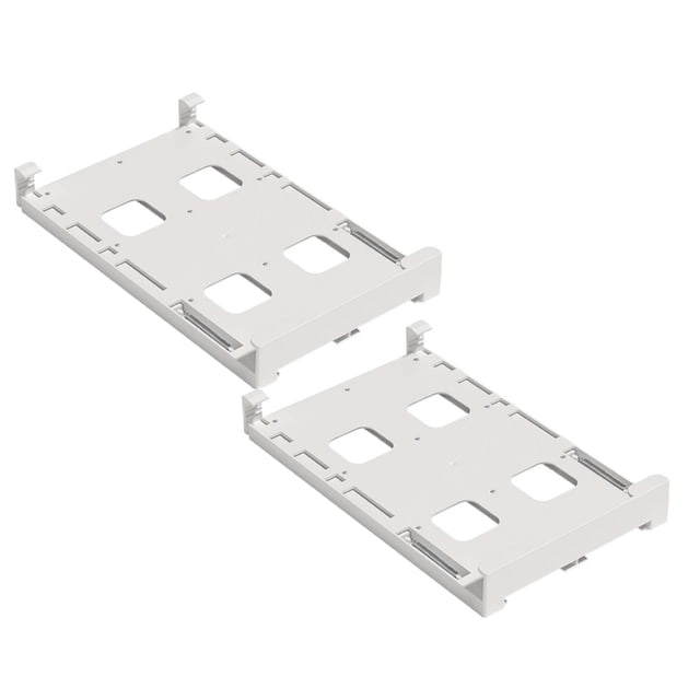 Oleegame 2PC Refrigerator Hanging Beverage Storage Rack Double Can Storage Rack White
