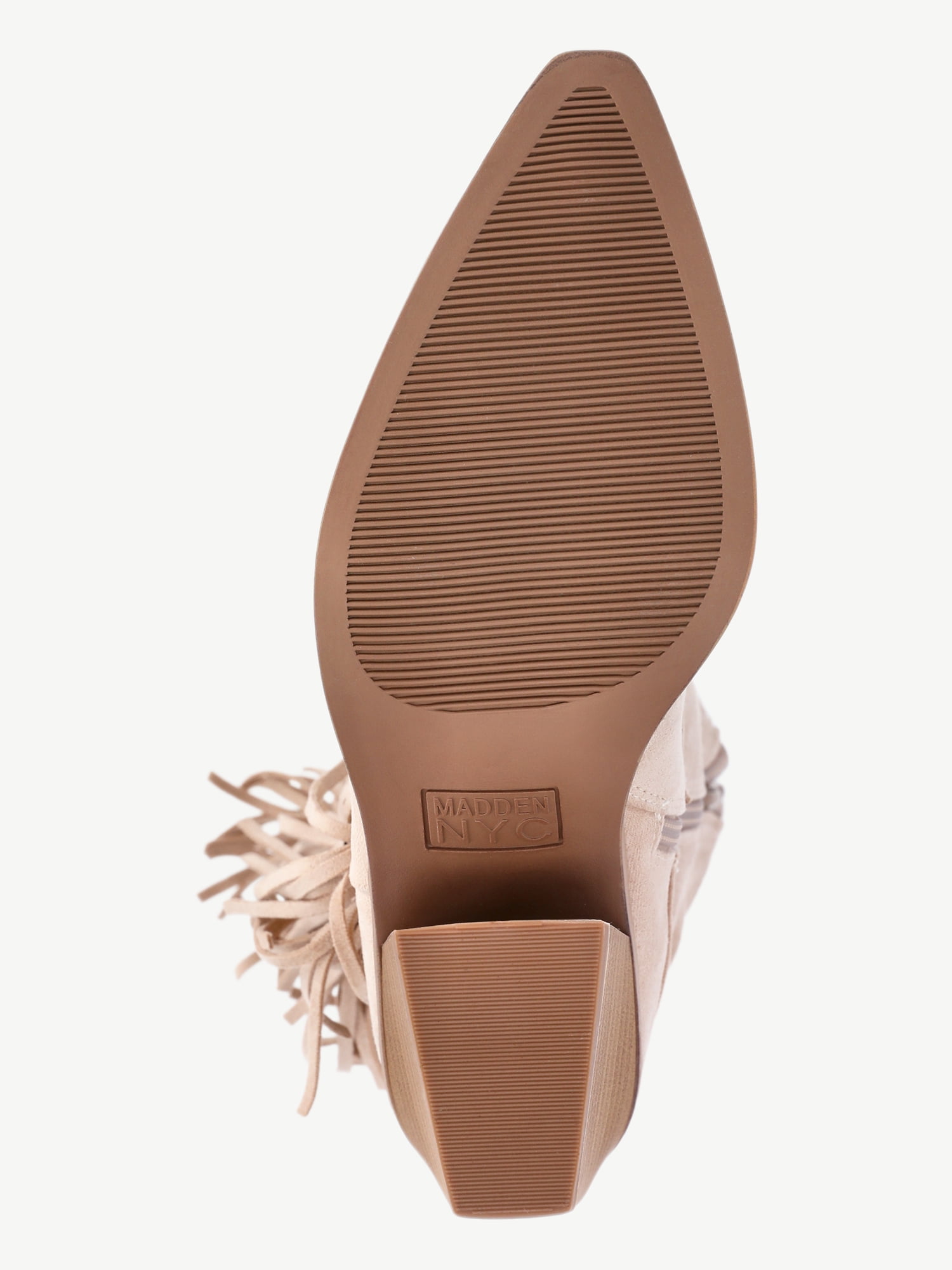 Madden NYC Women's Faux Suede Fringe Boots