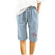 thumbnail image 2 of Puntoco Pantalones Cortos De Verano Mujer Moda 2024 Pantalones Cortos De Mujer Algodón Y Lino Estampado De Moda Cintura Elástica Pantalones De 5 Pulgadas Cordón Pantalones Cortos De 5 Pulgadas, 2 of 4