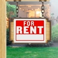 thumbnail image 4 of for Rent Sign - High Visibility and Color Contrast, Waterproof Heavy Duty Plastic, 9 x 12 Inches, Red and White Tags for Lawn, Door, Car, House, Boat (Pack of 8) - by Hespex, 4 of 8