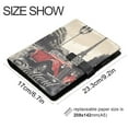 thumbnail image 3 of Premium Faux Leather Notebook - Refillable, Multi-Functional Organizer, 23.3x17cm, All-Season Use，Retro Car and Eiffel Tow, 3 of 6