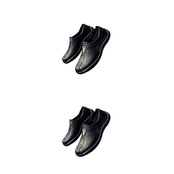 Minnieouse Zapatillas transpirables de verano para hombre, zapatos de agua de playa huecos, sandalias suaves de jardín de espuma EVA impermeable Type8 NO8