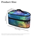 thumbnail image 6 of HELLHERO Portable Steamer Bag Lightweight Organizer Steam Iron Carrying Case Easy to Store and Carry Vibrant Fractal Art Theme(Bag Only), 6 of 6