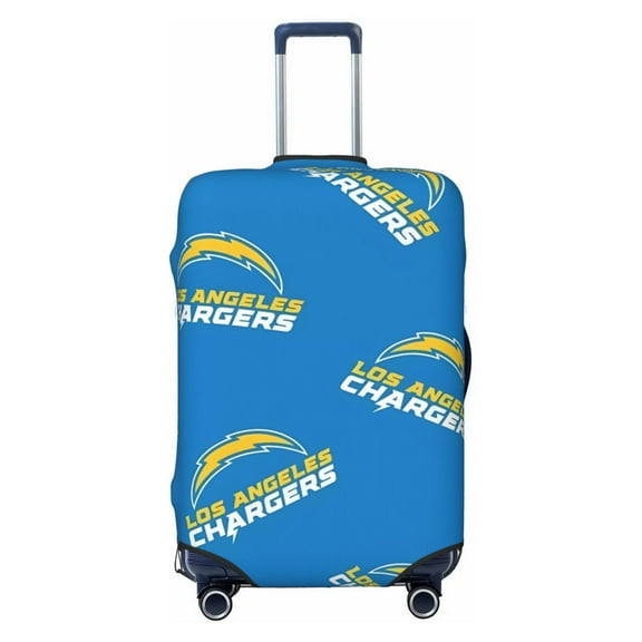 Los_Angeles 2 Travel Luggage Cover, Football Team Themed Stretch Luggage Cover, Scratch-Resistant Travel Essential, Fits 19-31 Inch Luggage, Luggage Not Included