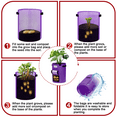 thumbnail image 2 of Potato Grow Bags,3-Pack 10 Gallon Plant Growing Bags Thickened Non-Woven Fabric Pots with Handles, 2 of 10