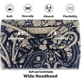 thumbnail image 5 of ZOUYUE Wide Headbands for Women No Slip African Boho Headbands Solid Bandana Headbands Elastic Yoga Workout Sweat Bands Running Sport Turban Knotted Headwraps,Pack of 6, 5 of 7
