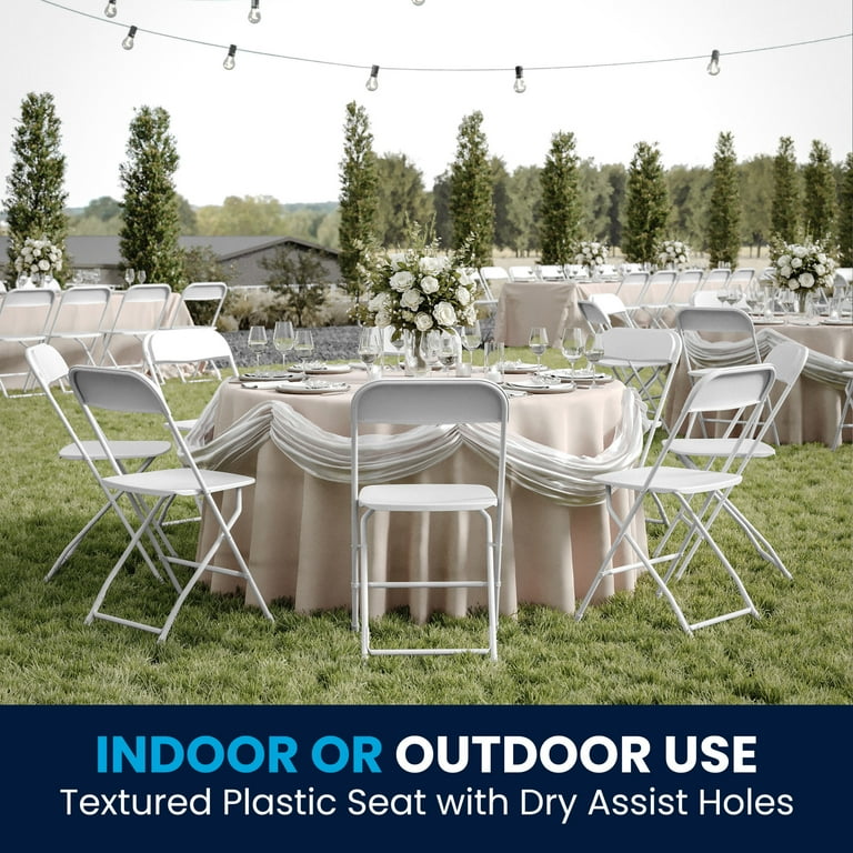 Flash Furniture Hercules Series Plastic Folding Chairs for Adults