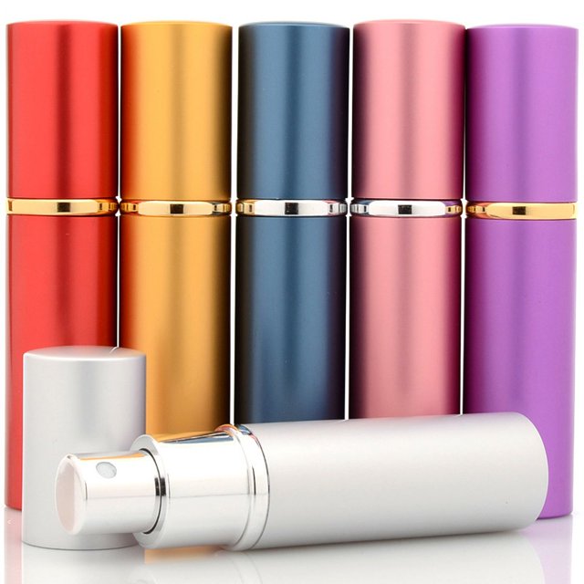 1PC 5ML 10ML High Quality Refillable Mini Perfume Atomizer Spray Bottle Empty Glass Parfume Bottle Aluminum Spray Atoizers