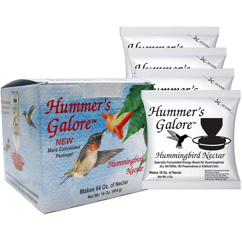 Hummers Galore, Hummingbird Food, All Natural Hummingbird Nectar for